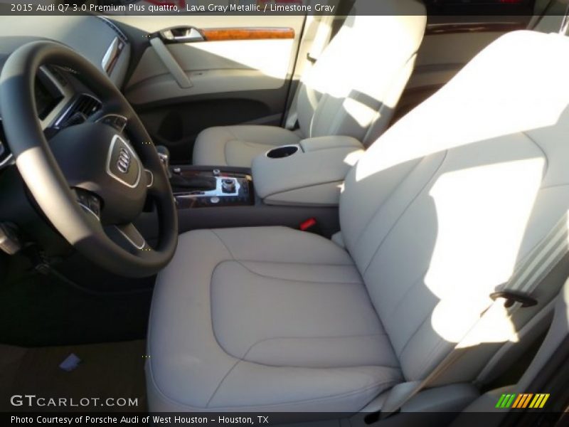 Lava Gray Metallic / Limestone Gray 2015 Audi Q7 3.0 Premium Plus quattro