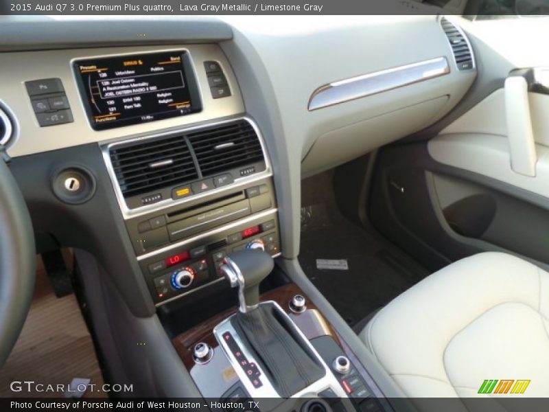 Lava Gray Metallic / Limestone Gray 2015 Audi Q7 3.0 Premium Plus quattro