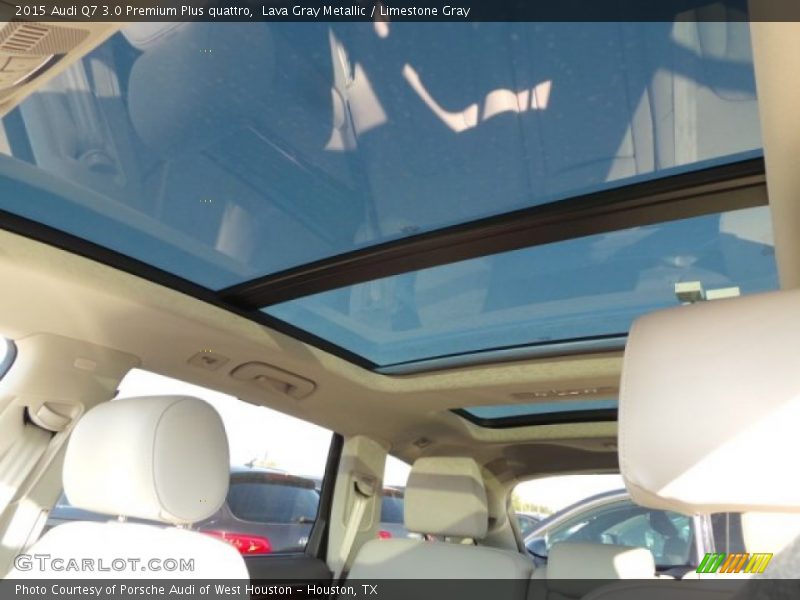 Lava Gray Metallic / Limestone Gray 2015 Audi Q7 3.0 Premium Plus quattro
