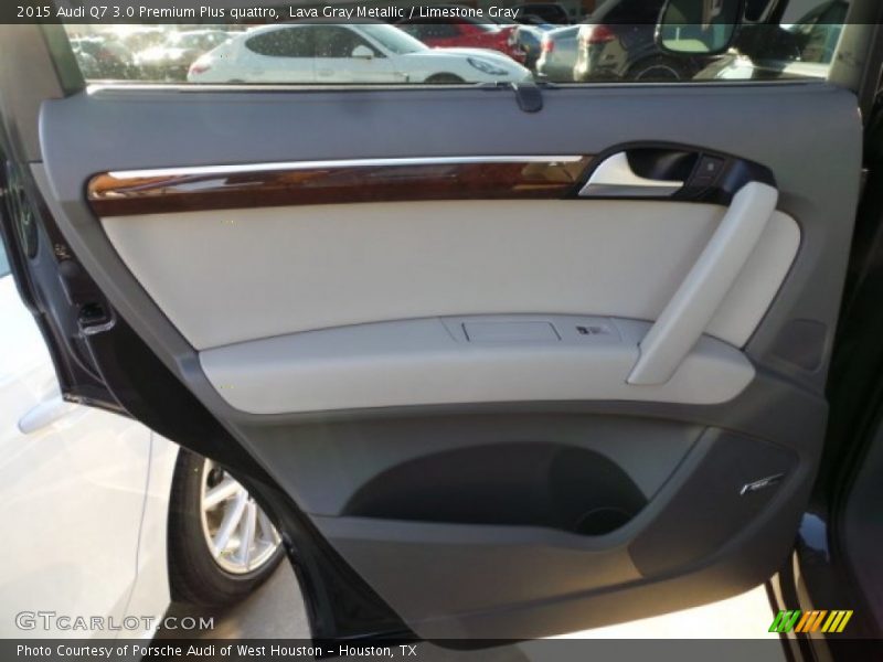 Lava Gray Metallic / Limestone Gray 2015 Audi Q7 3.0 Premium Plus quattro
