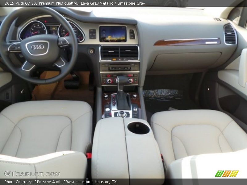 Lava Gray Metallic / Limestone Gray 2015 Audi Q7 3.0 Premium Plus quattro