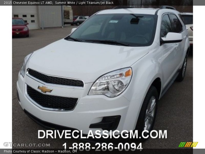 Summit White / Light Titanium/Jet Black 2015 Chevrolet Equinox LT AWD