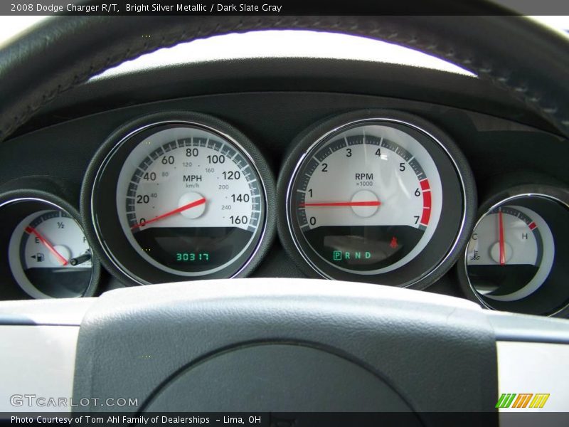 Bright Silver Metallic / Dark Slate Gray 2008 Dodge Charger R/T