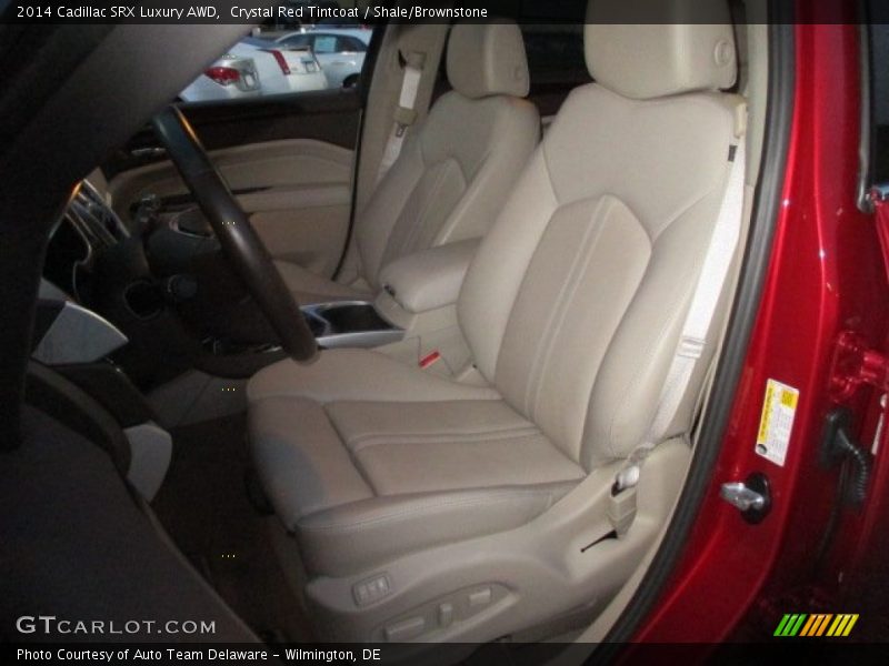 Crystal Red Tintcoat / Shale/Brownstone 2014 Cadillac SRX Luxury AWD