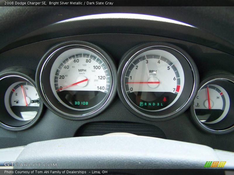 Bright Silver Metallic / Dark Slate Gray 2008 Dodge Charger SE