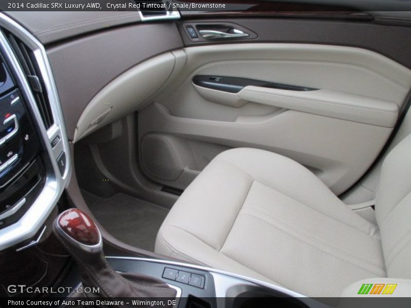 Crystal Red Tintcoat / Shale/Brownstone 2014 Cadillac SRX Luxury AWD