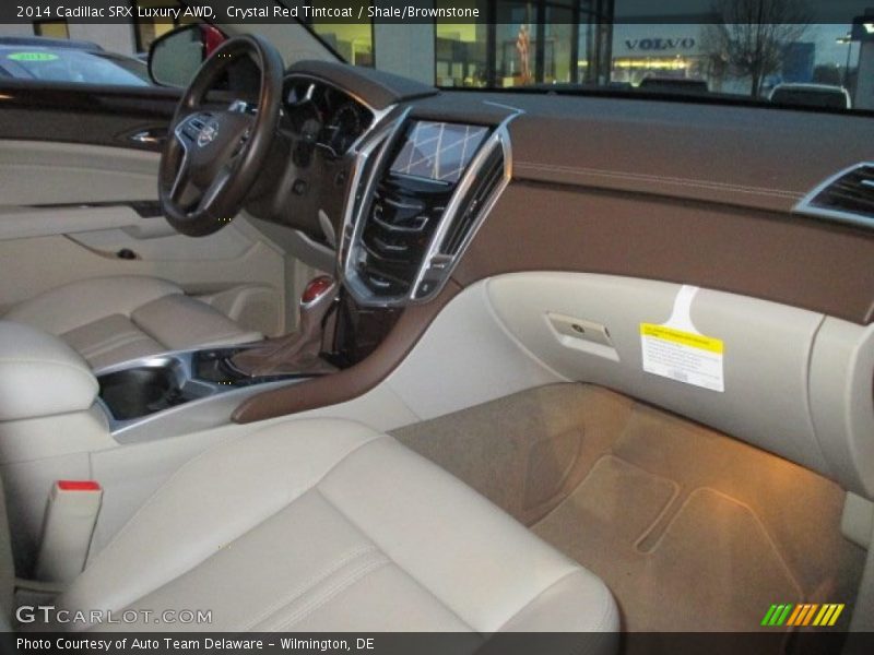 Crystal Red Tintcoat / Shale/Brownstone 2014 Cadillac SRX Luxury AWD