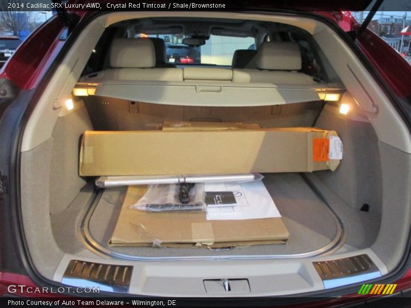 Crystal Red Tintcoat / Shale/Brownstone 2014 Cadillac SRX Luxury AWD