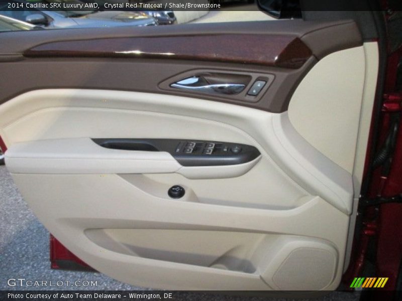 Crystal Red Tintcoat / Shale/Brownstone 2014 Cadillac SRX Luxury AWD