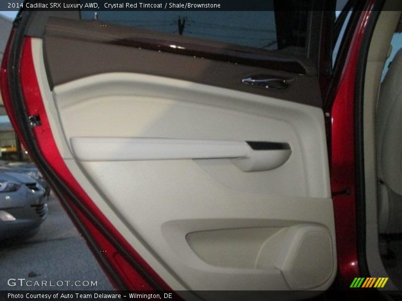 Crystal Red Tintcoat / Shale/Brownstone 2014 Cadillac SRX Luxury AWD