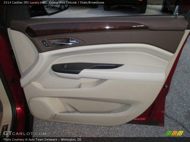 Crystal Red Tintcoat / Shale/Brownstone 2014 Cadillac SRX Luxury AWD