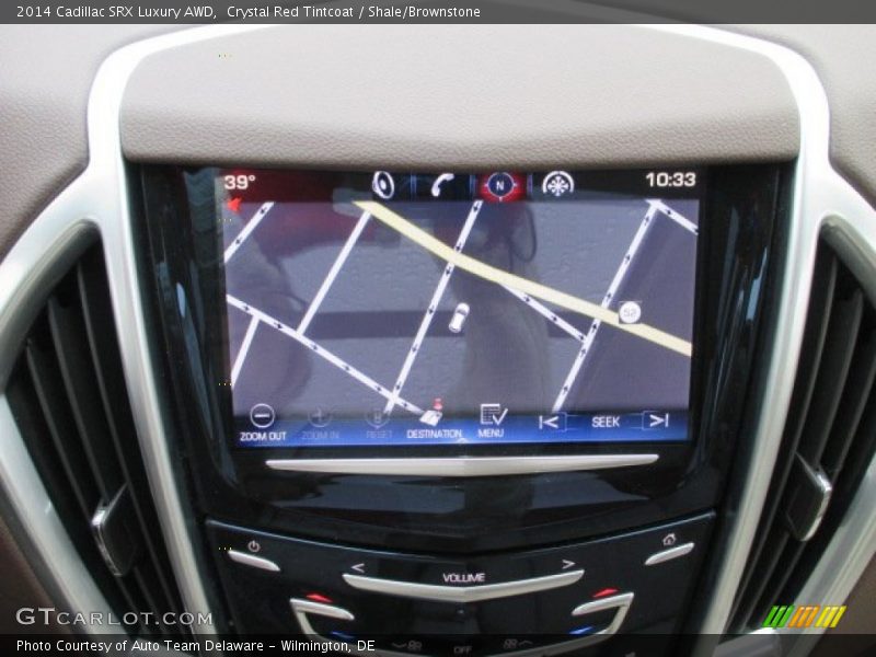 Crystal Red Tintcoat / Shale/Brownstone 2014 Cadillac SRX Luxury AWD