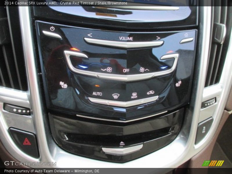 Crystal Red Tintcoat / Shale/Brownstone 2014 Cadillac SRX Luxury AWD