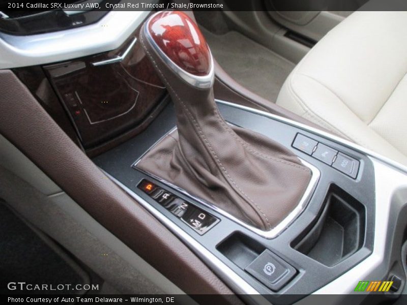 Crystal Red Tintcoat / Shale/Brownstone 2014 Cadillac SRX Luxury AWD