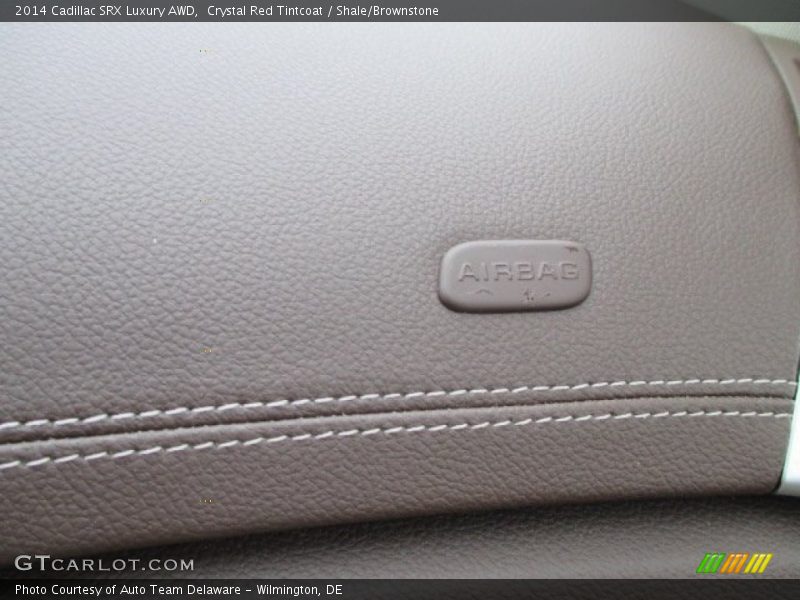 Crystal Red Tintcoat / Shale/Brownstone 2014 Cadillac SRX Luxury AWD