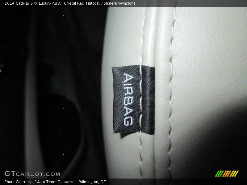 Crystal Red Tintcoat / Shale/Brownstone 2014 Cadillac SRX Luxury AWD