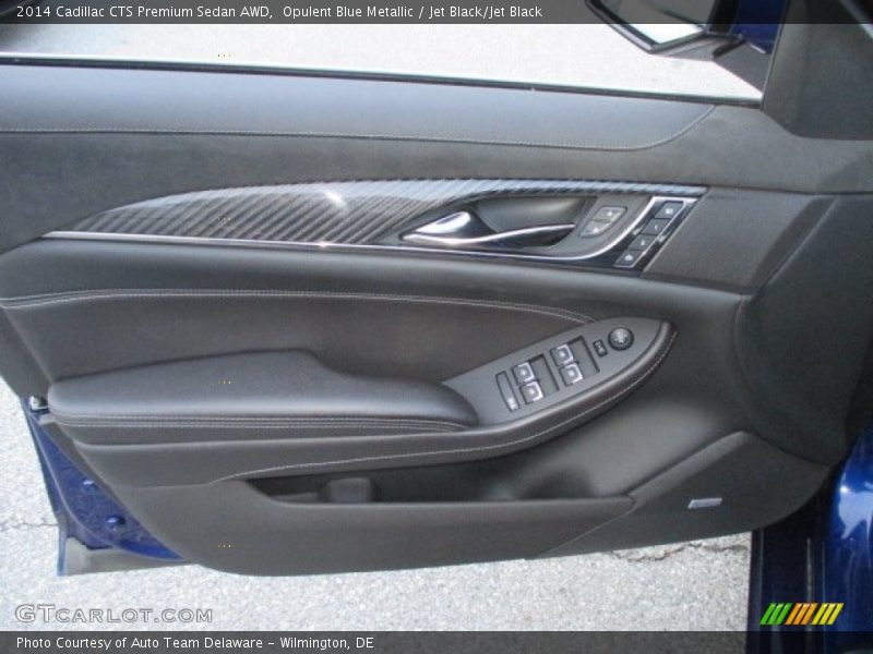 Opulent Blue Metallic / Jet Black/Jet Black 2014 Cadillac CTS Premium Sedan AWD