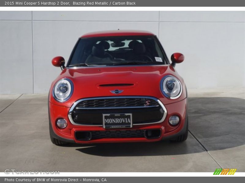 Blazing Red Metallic / Carbon Black 2015 Mini Cooper S Hardtop 2 Door
