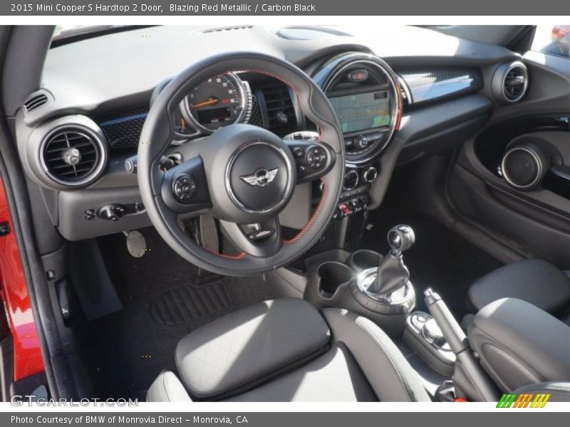 Blazing Red Metallic / Carbon Black 2015 Mini Cooper S Hardtop 2 Door