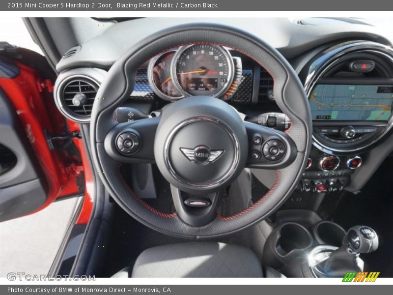 Blazing Red Metallic / Carbon Black 2015 Mini Cooper S Hardtop 2 Door