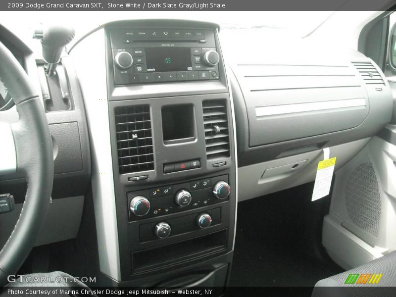 Stone White / Dark Slate Gray/Light Shale 2009 Dodge Grand Caravan SXT