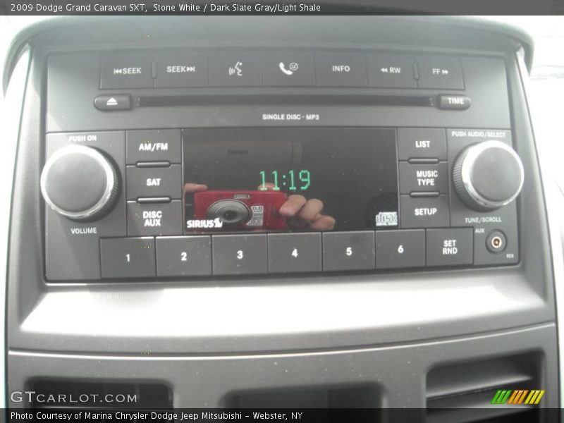 Stone White / Dark Slate Gray/Light Shale 2009 Dodge Grand Caravan SXT