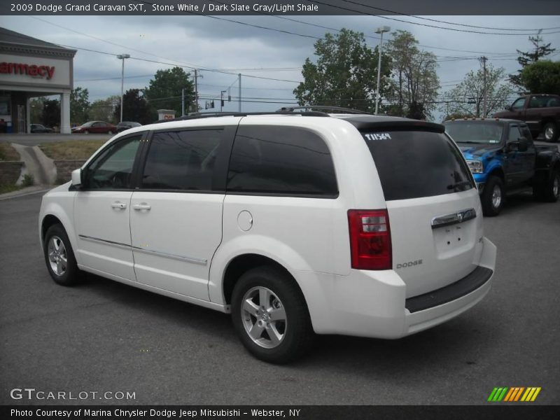 Stone White / Dark Slate Gray/Light Shale 2009 Dodge Grand Caravan SXT