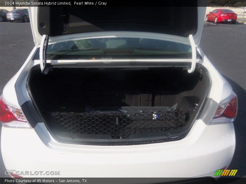 Pearl White / Gray 2014 Hyundai Sonata Hybrid Limited