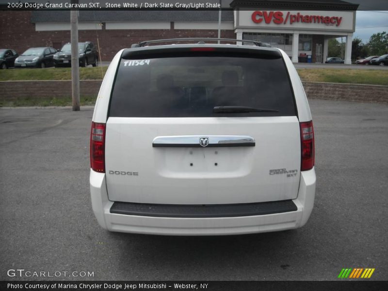 Stone White / Dark Slate Gray/Light Shale 2009 Dodge Grand Caravan SXT