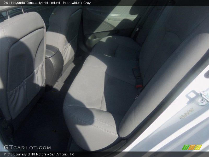 Pearl White / Gray 2014 Hyundai Sonata Hybrid Limited