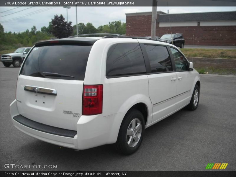 Stone White / Dark Slate Gray/Light Shale 2009 Dodge Grand Caravan SXT