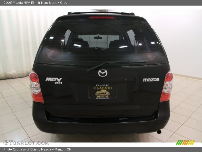 Brilliant Black / Gray 2006 Mazda MPV ES