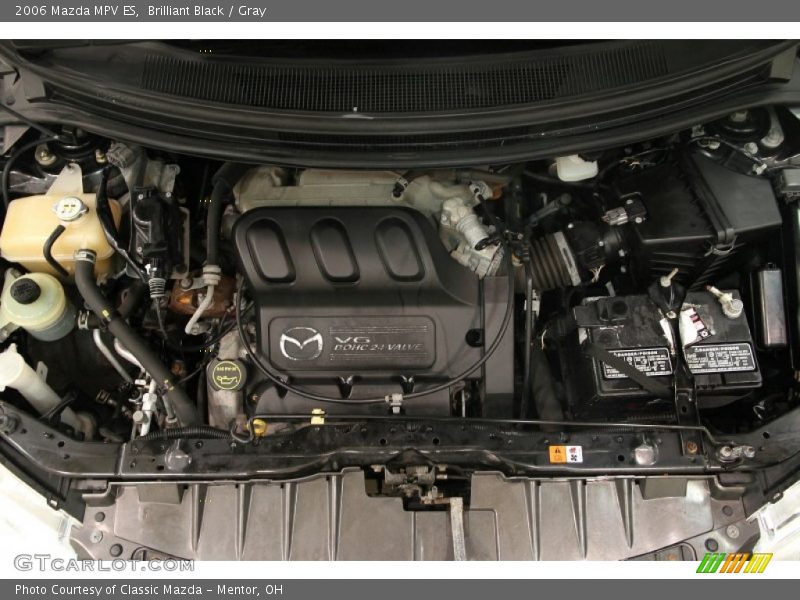 Brilliant Black / Gray 2006 Mazda MPV ES
