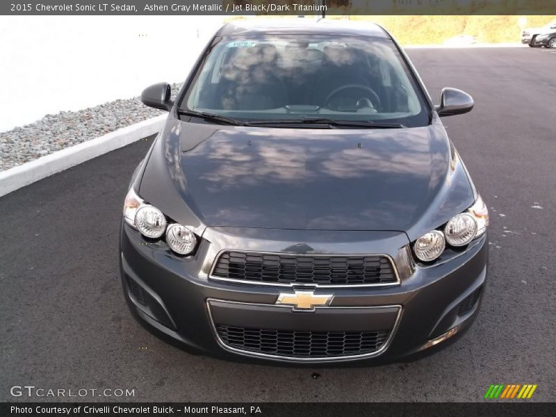 Ashen Gray Metallic / Jet Black/Dark Titanium 2015 Chevrolet Sonic LT Sedan