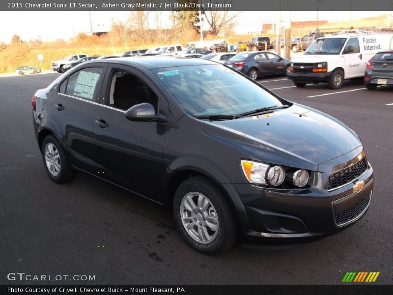 Ashen Gray Metallic / Jet Black/Dark Titanium 2015 Chevrolet Sonic LT Sedan