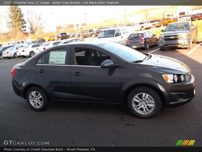 Ashen Gray Metallic / Jet Black/Dark Titanium 2015 Chevrolet Sonic LT Sedan