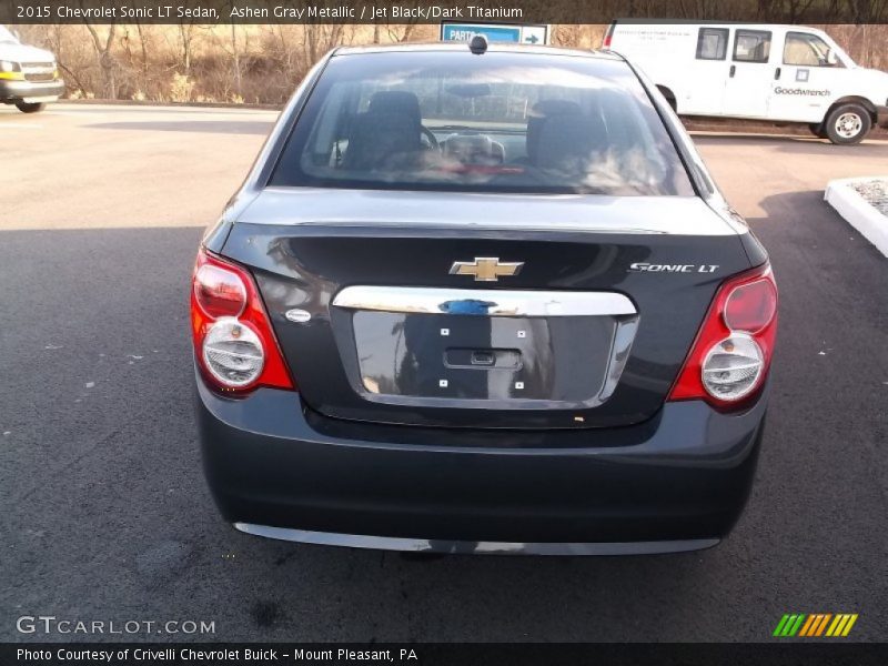 Ashen Gray Metallic / Jet Black/Dark Titanium 2015 Chevrolet Sonic LT Sedan
