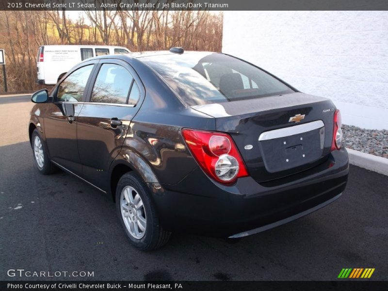 Ashen Gray Metallic / Jet Black/Dark Titanium 2015 Chevrolet Sonic LT Sedan