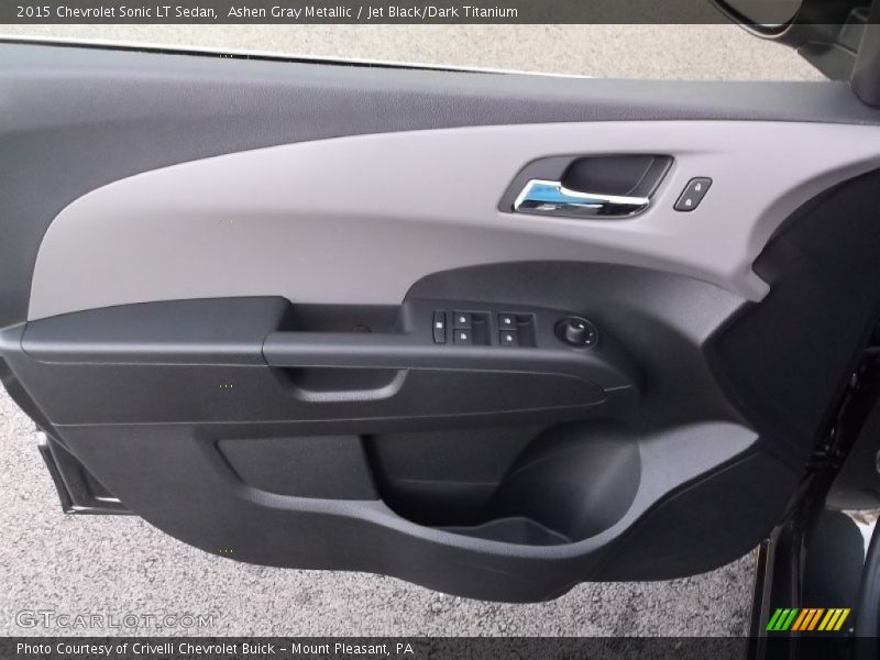 Ashen Gray Metallic / Jet Black/Dark Titanium 2015 Chevrolet Sonic LT Sedan