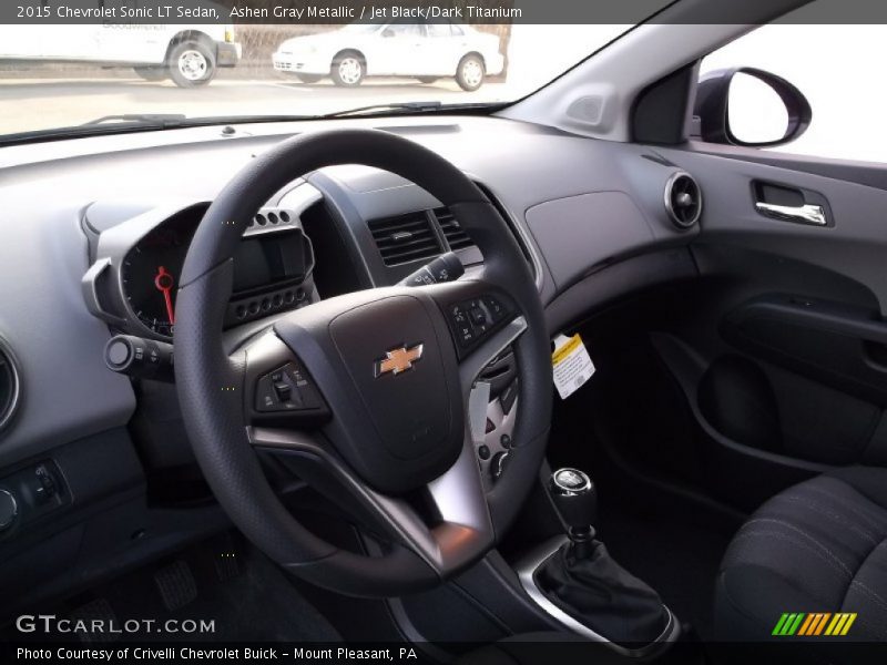 Ashen Gray Metallic / Jet Black/Dark Titanium 2015 Chevrolet Sonic LT Sedan