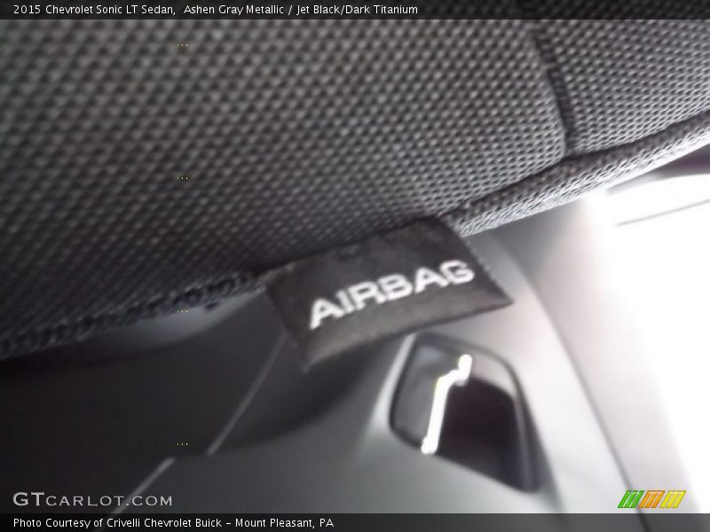 Ashen Gray Metallic / Jet Black/Dark Titanium 2015 Chevrolet Sonic LT Sedan