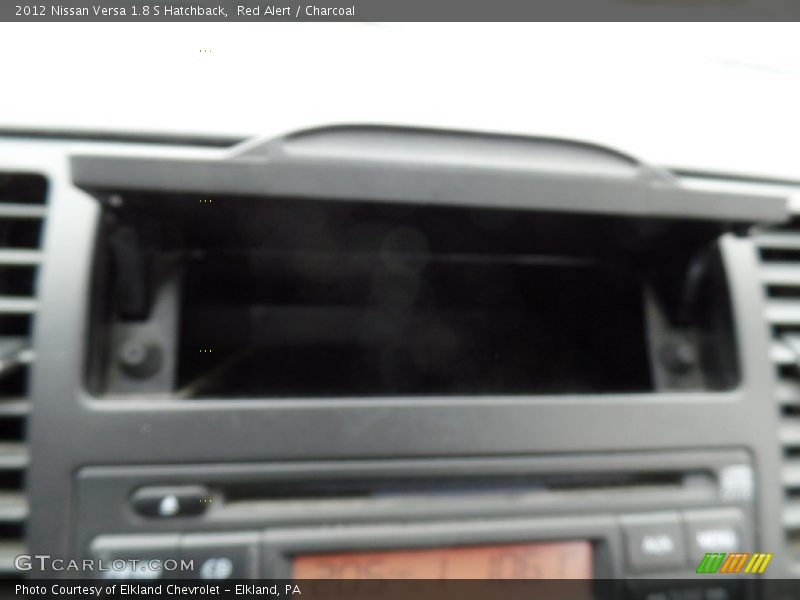 Red Alert / Charcoal 2012 Nissan Versa 1.8 S Hatchback