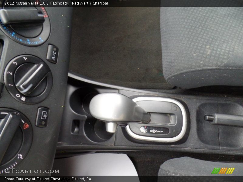 Red Alert / Charcoal 2012 Nissan Versa 1.8 S Hatchback