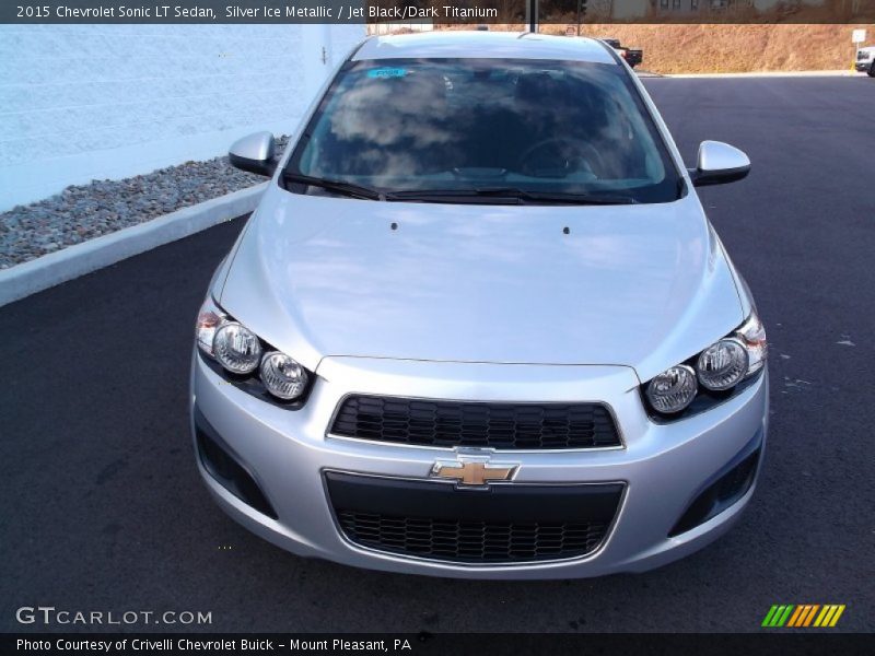 Silver Ice Metallic / Jet Black/Dark Titanium 2015 Chevrolet Sonic LT Sedan