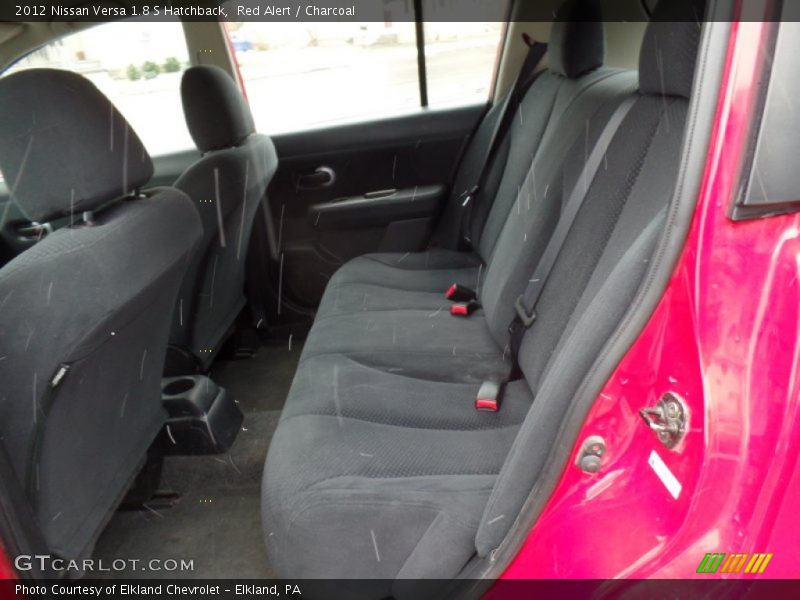 Red Alert / Charcoal 2012 Nissan Versa 1.8 S Hatchback