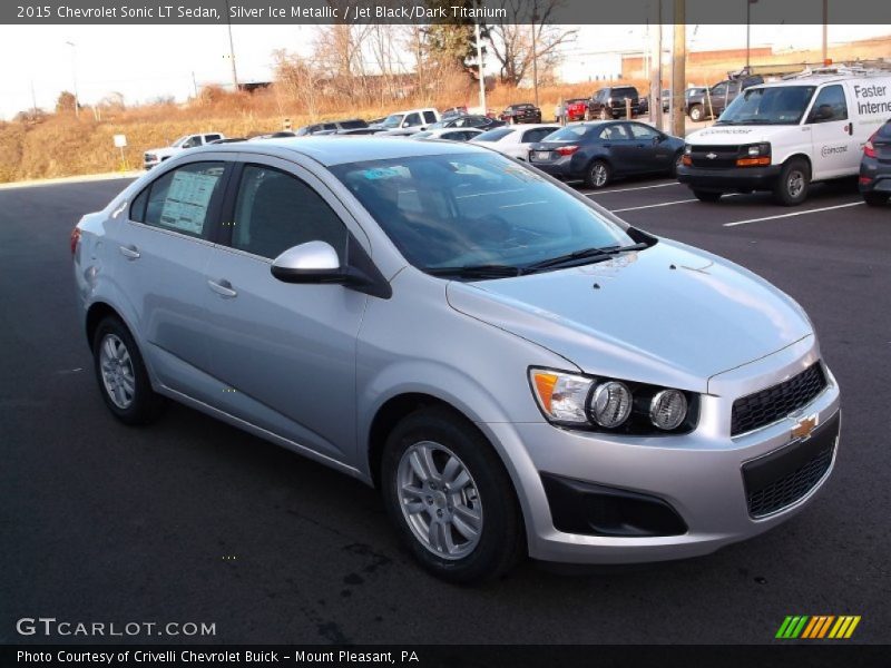 Silver Ice Metallic / Jet Black/Dark Titanium 2015 Chevrolet Sonic LT Sedan