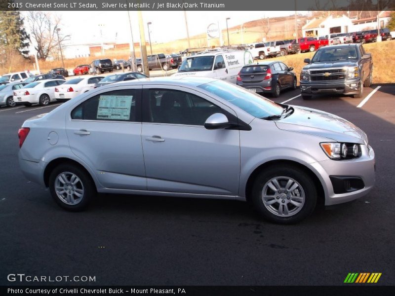 Silver Ice Metallic / Jet Black/Dark Titanium 2015 Chevrolet Sonic LT Sedan