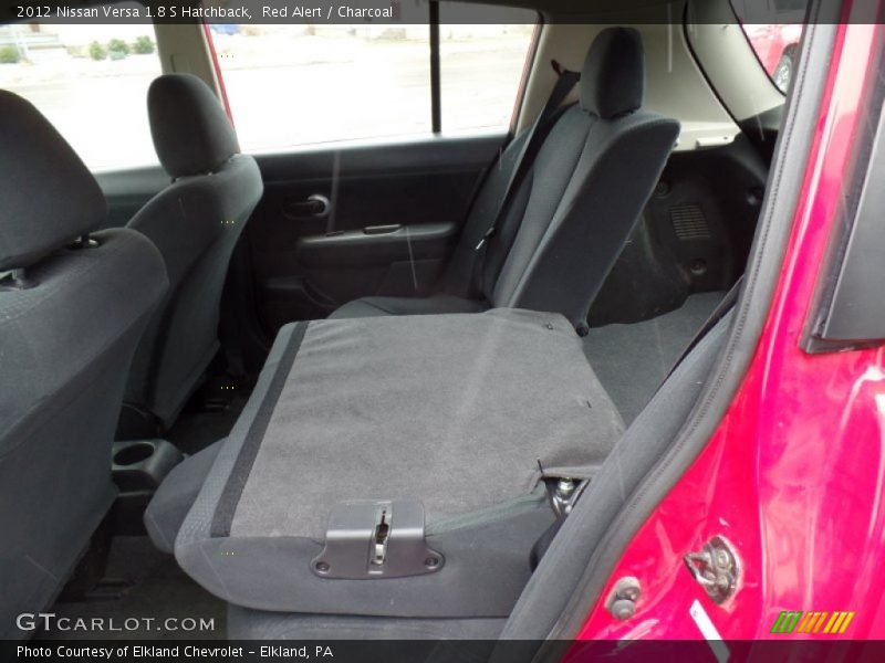 Red Alert / Charcoal 2012 Nissan Versa 1.8 S Hatchback