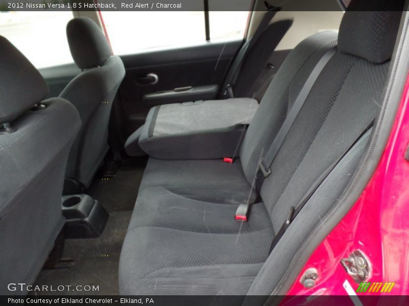 Red Alert / Charcoal 2012 Nissan Versa 1.8 S Hatchback