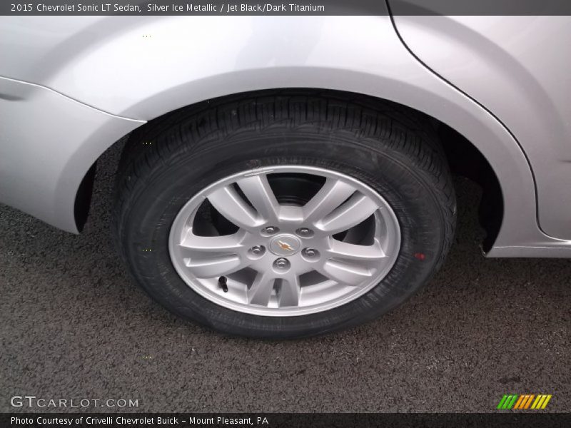 Silver Ice Metallic / Jet Black/Dark Titanium 2015 Chevrolet Sonic LT Sedan